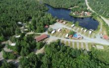 Birds eye view of Lockeport Campground
